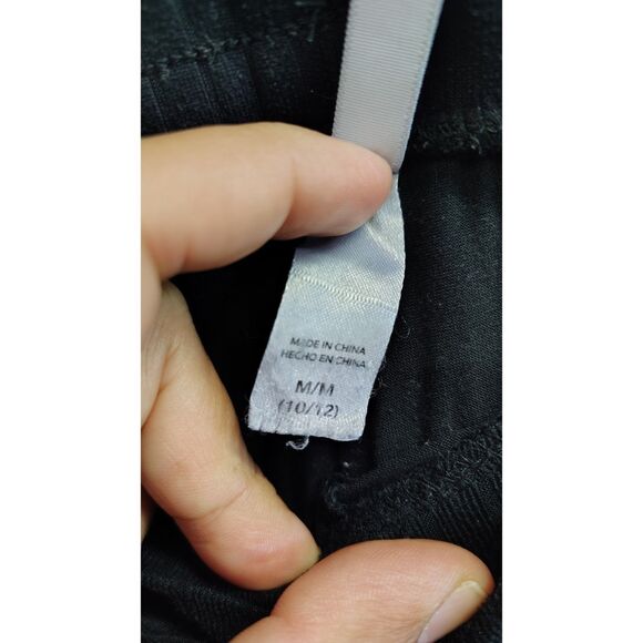 Flora Women's Black Medium Draw String Pull On Shorts With Pockets - Picture 3 of 6